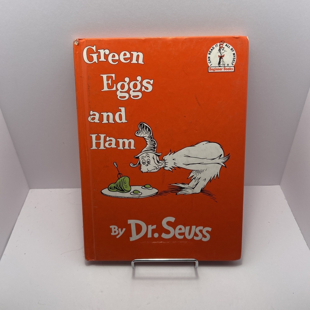 Vtg Green Eggs and Ham by Dr Seuss Beginner Books Hardcover 1960